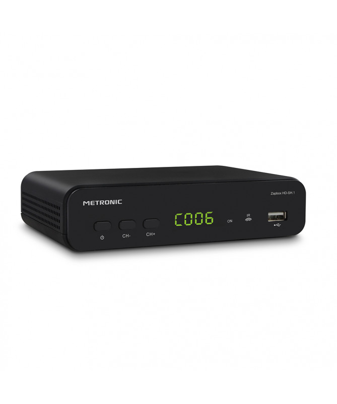 Receptor Satélite METRONIC ZAPBOX HD-SO1 Negro USB HDMI