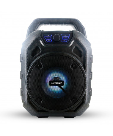 Altavoz Bluetooth Portátil Potente Luces LED Asa para Transporte, Pantalla,  USB