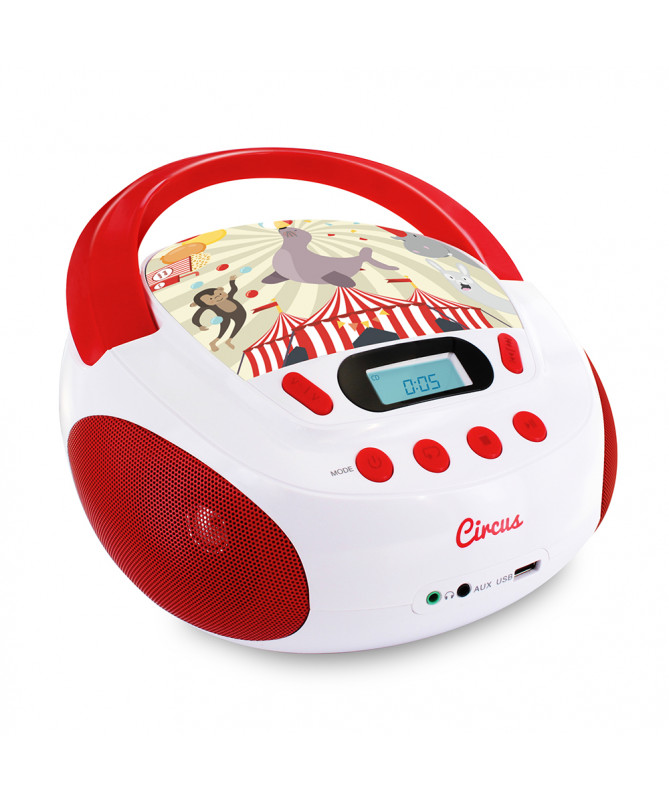 Lector CD infantil con puerto USB MP3 Circus