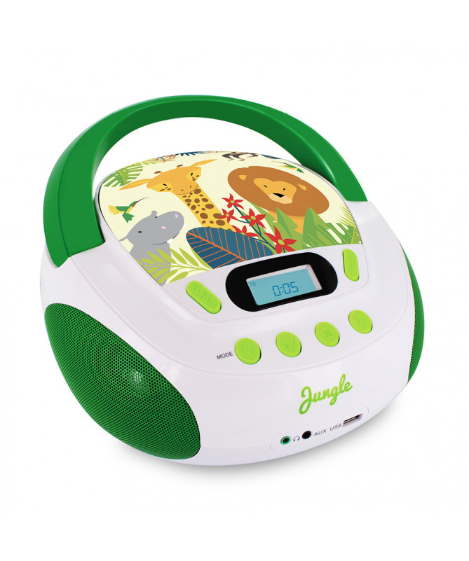 Lector CD Infantil MP3 Jungle - Verde