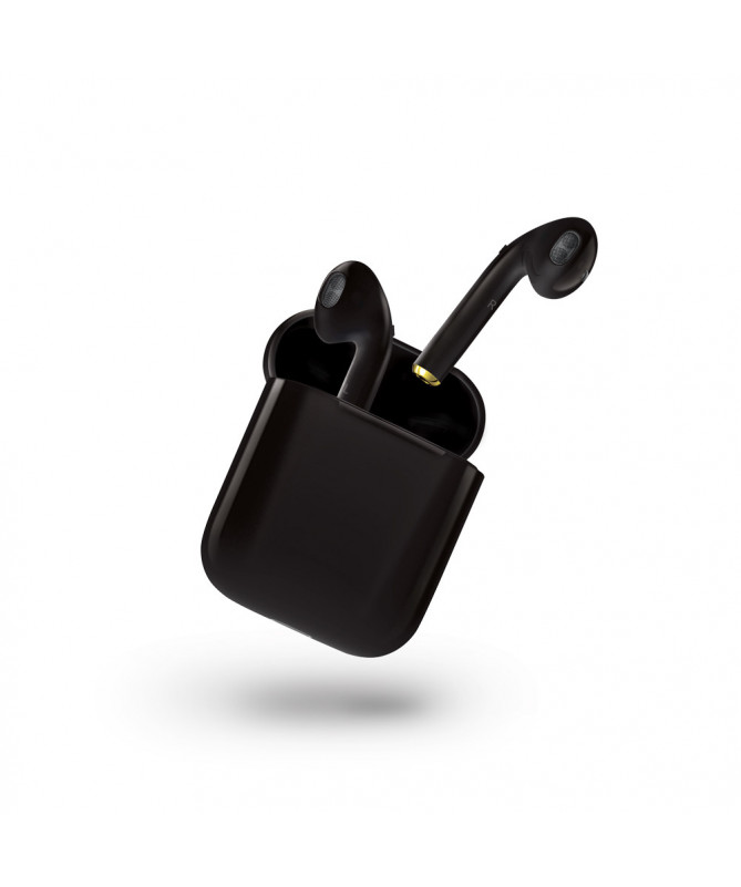 Auriculares inalambricos Bluetooth 5.0 Wireless Base Carga Negro